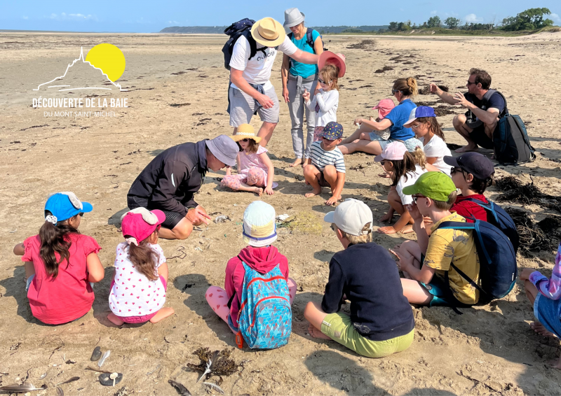 decouverte petits pieds Bec d Andaine sortie baie enfants - © ©Decouverte de la baie decouverte baie guide activite enfants bec Andaine