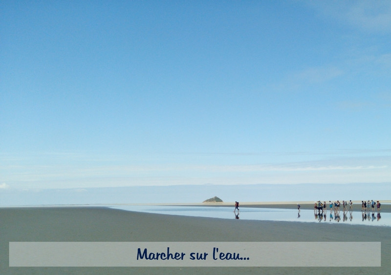 Guide traversée visite baie Mont Saint Michel guillaume sable mouvant - © Guillaume Dufour Sable mouvant danger Traversée visite baie Mont Saint michel guide Guillaume