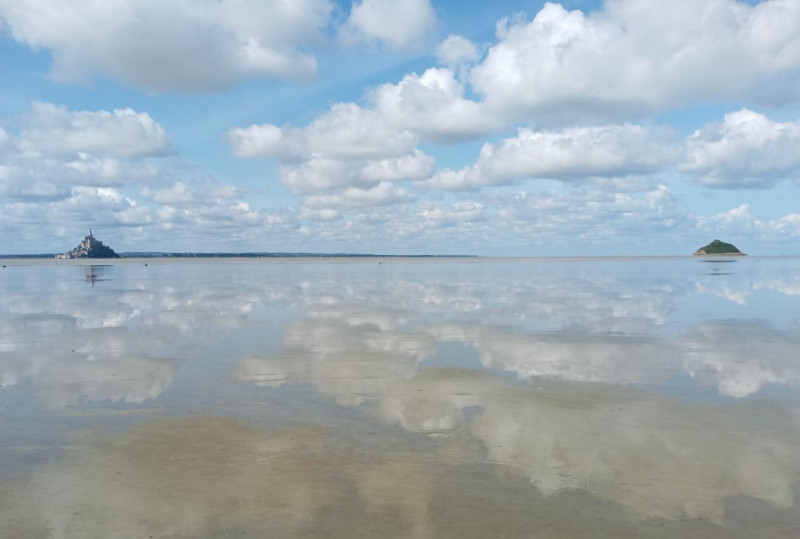 Guide traversée visite baie Mont Saint Michel guillaume sable mouvant - © Guillaume Dufour Guide traversée visite baie Mont Saint Michel guillaume sable mouvant danger