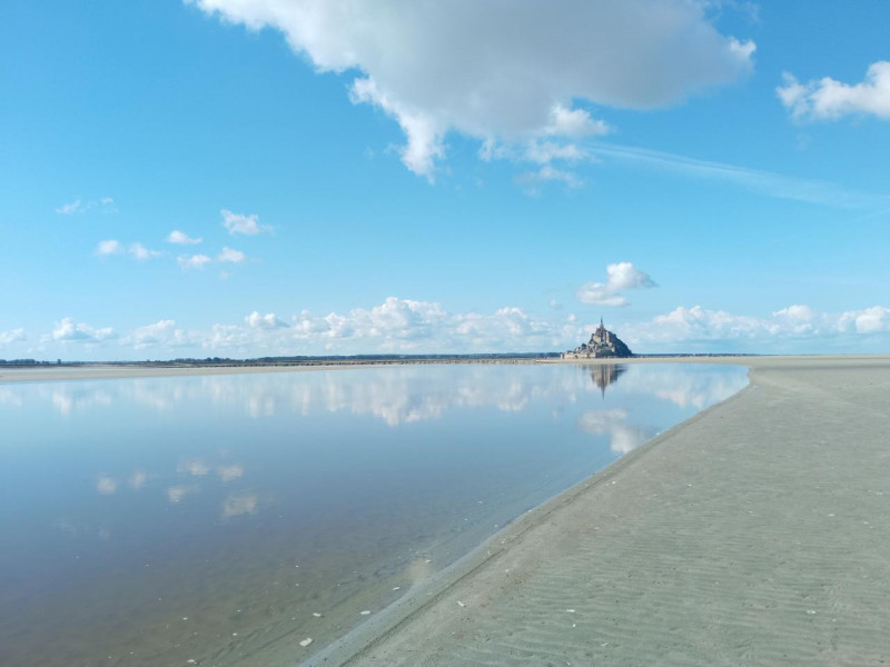 Guide traversée visite baie Mont Saint Michel guillaume sable mouvant - © Guillaume Dufour Sable mouvant danger Traversée visite baie Mont Saint michel guide Guillaume