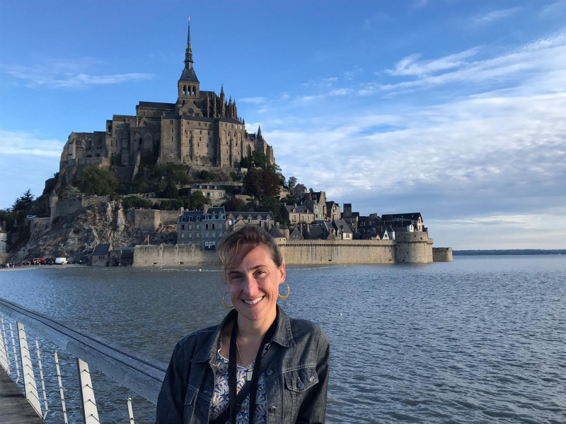 Vue du mont saint michel amélie guide - © ccASJ Vue du mont saint michel amélie guide